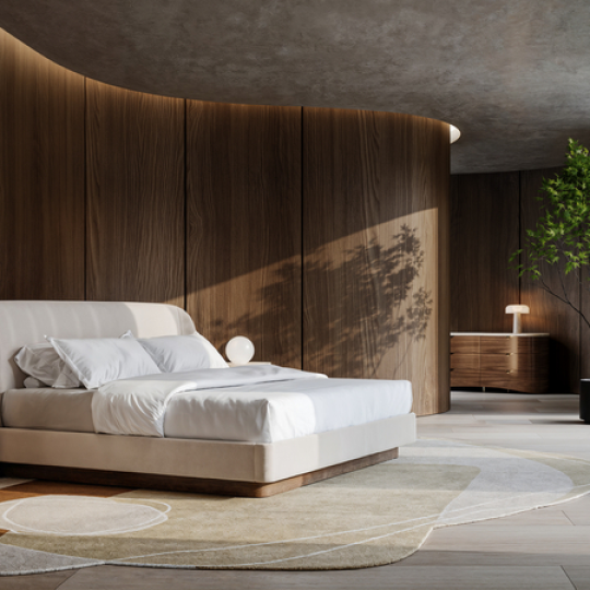Fleur Uph Queen Bed