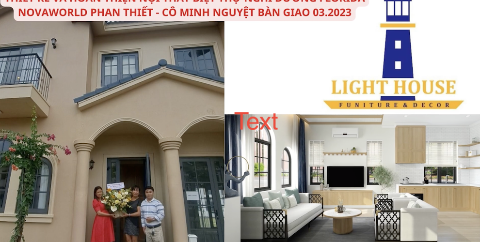 Hoàn thiện căn biệt thự Novaworld Phan Thiết phong cách Scandivavian - Nội thất Light House Decor